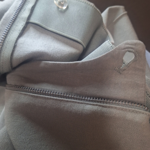 COS slim side zip olive/army green legging trousers SZ 6 - Picture 6 of 8